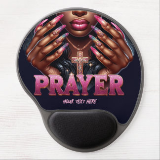 African American Christian Woman Gel Mouse Pad