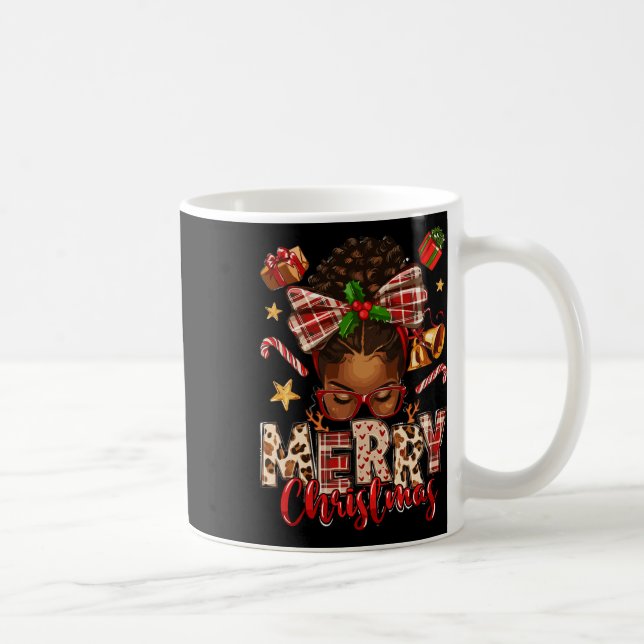 African American Christmas African Black Women Mom Coffee Mug (Right)