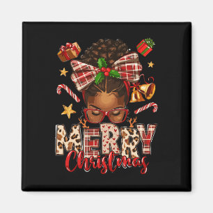 African American Christmas African Black Women Mom Magnet
