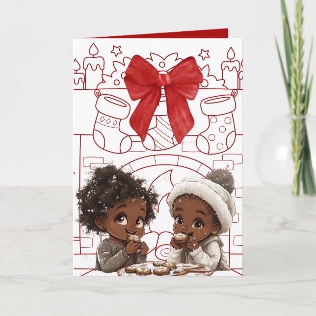 African American Christmas card (Front)