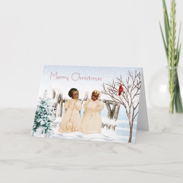 African American Christmas Card (Front)