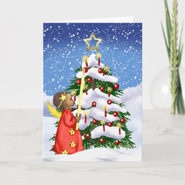 African American Christmas Card (Front)