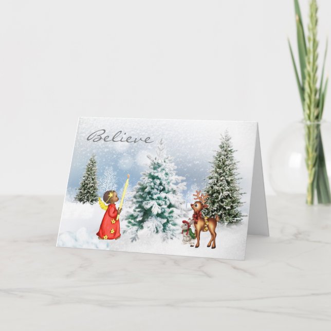 African American Christmas Card (Front)