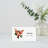 African American Christmas Fairy Business Cards (Standing Front)