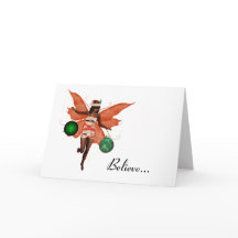 African American Christmas Fairy Christmas Card