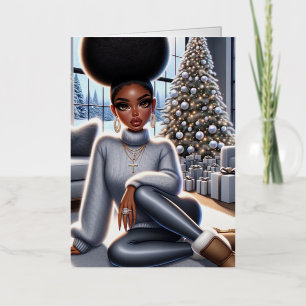African American Christmas Greeting Card