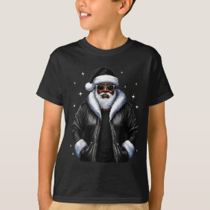 African American Christmas Xmas Afro Santa Claus  T-Shirt