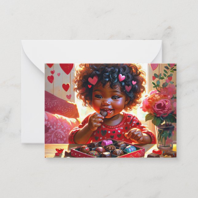 African American Classroom Valentine's Cards (Front)