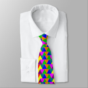 African American colorful pyramids Neck Tie