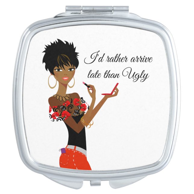 African American compact mirror (Front)