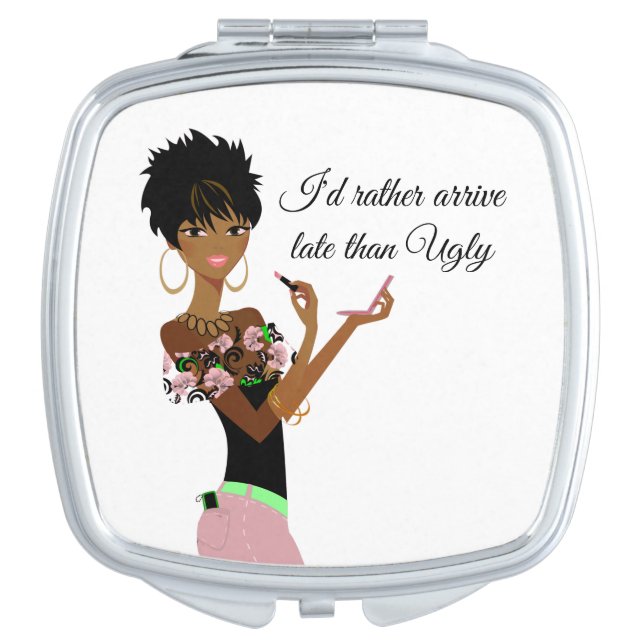 African American compact mirror (Front)