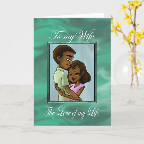 African American Couple Card