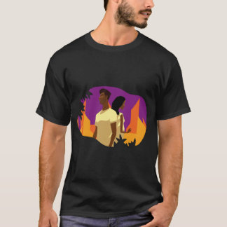 African American Couple Love Graphic T-Shirt