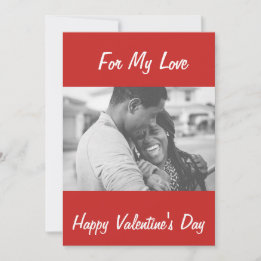 AFRICAN AMERICAN COUPLE VALENTINE'S DAY HOLIDAY CARD