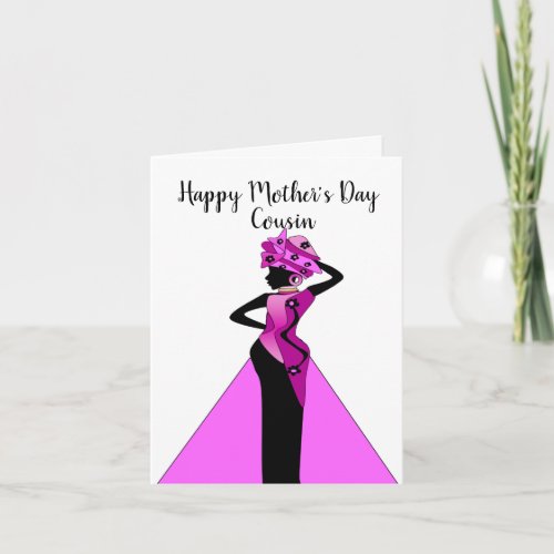  African American Cousin Mothers Day Card