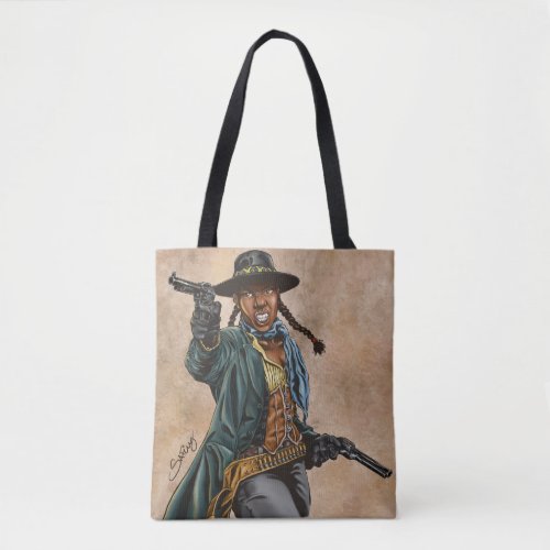 African American Cowgirl Tote Bag