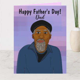 African American Dad Happy Father's Day Card