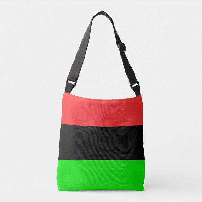 African American Diaspora Flag  Crossbody Bag (Front)