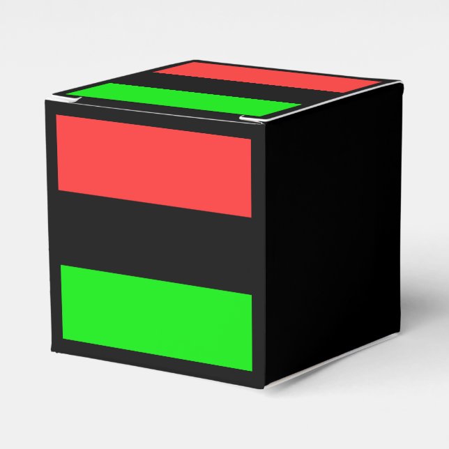 African American Diaspora Flag  Favor Boxes (Front Side)