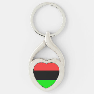 African American Diaspora Flag Keychain