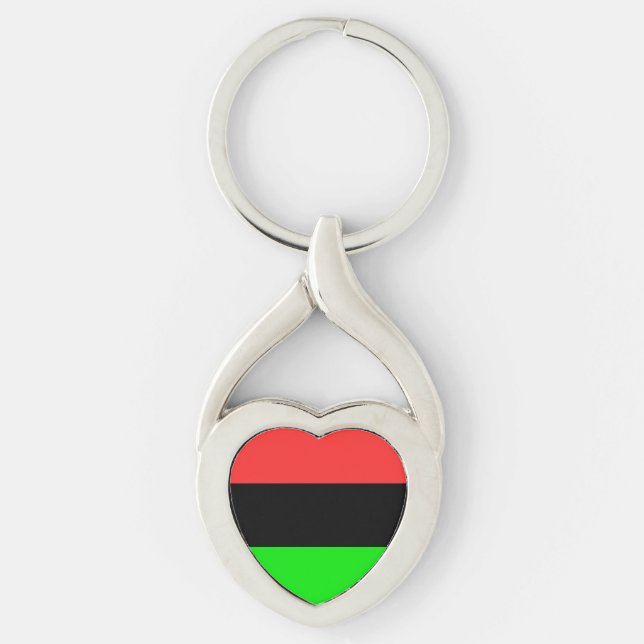 African American Diaspora Flag  Keychain (Front)