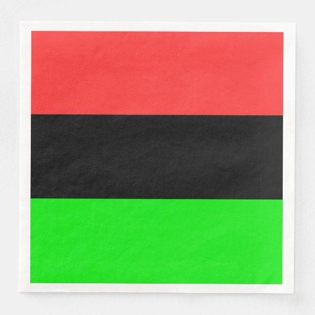 African American Diaspora Flag  Paper Dinner Napkins (Front)
