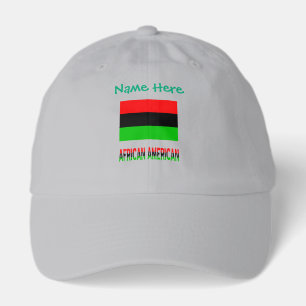 African American Diaspora Flag Personalized Hat