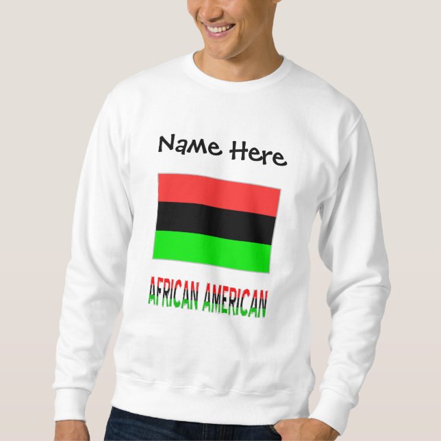 African American Diaspora Flag Personalized  Sweatshirt (Front)