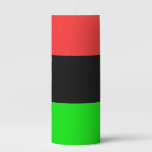 African American Diaspora Flag  Pillar Candle