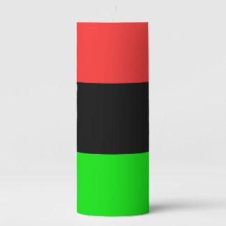 African American Diaspora Flag Pillar Candle