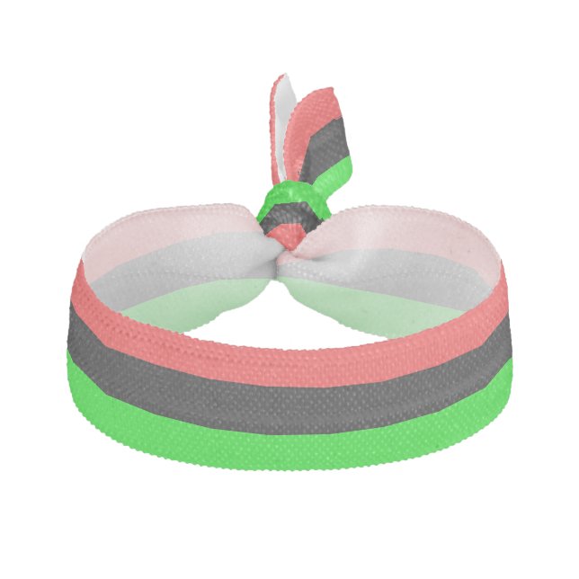 African American Diaspora Flag  Ribbon Hair Tie (Front)