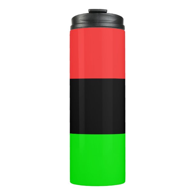 African American Diaspora Flag  Thermal Tumbler (Front)