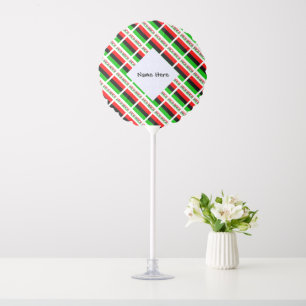 African American Diaspora Flag Tiled Personalized  Balloon