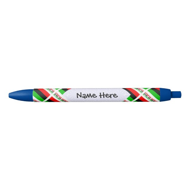 African American Diaspora Flag Tiled Personalized  Pen (Front)