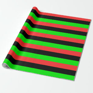African American Diaspora Flag Wrapping Paper