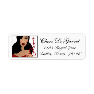 African American Diva Address Labels