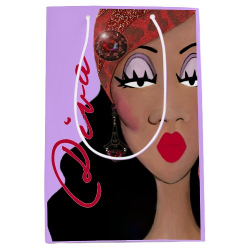 African American Diva Medium Gift Bag