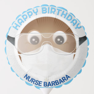 African American Doctor Emoji Balloon