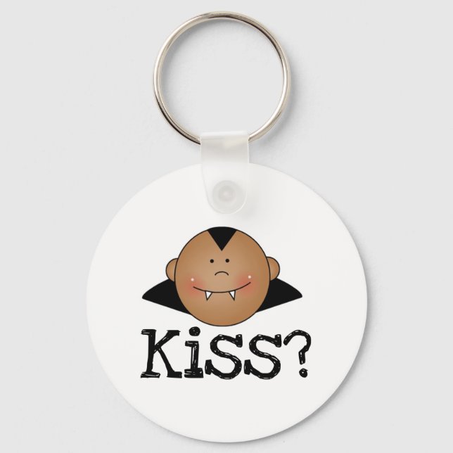 African American Dracula Kiss Keychain (Front)