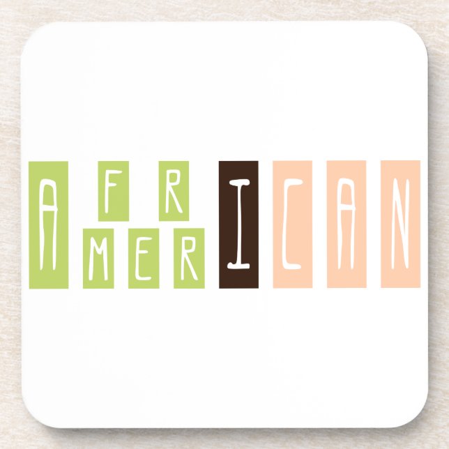 African American Drink Coaster (Front)