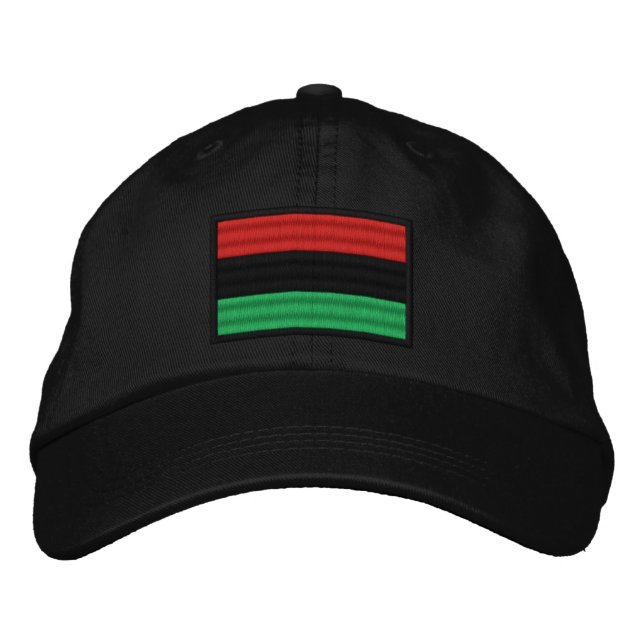 African American Embroidered Baseball Cap (Front)