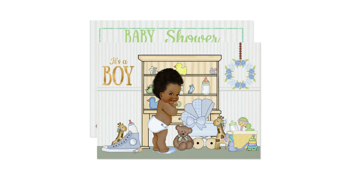 Ethnic Baby Shower Invitations Boy 4
