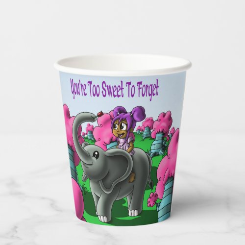 African American Fairies Birthday Paper Cups