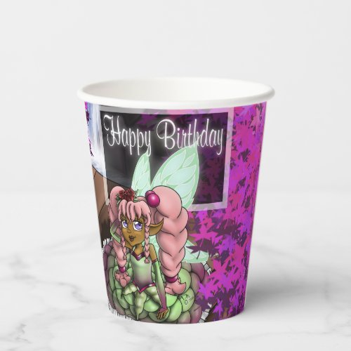 African American Fairies Birthday Paper Cups