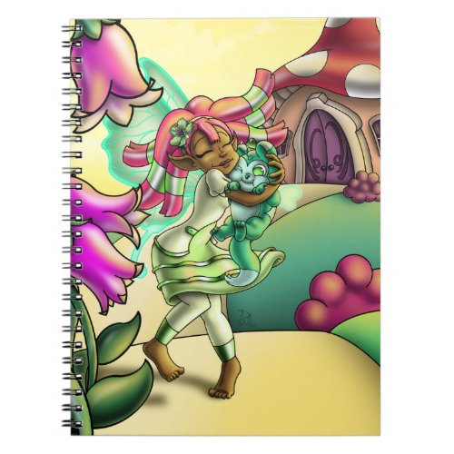 African American Fairy and Lily of the Valley Notebook