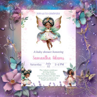 African American Fairy Baby Shower  