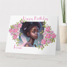 African American Fairy , beautiful black fairy .