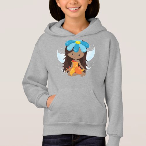 African American Fairy Forest Fairy Flowers Hoodie