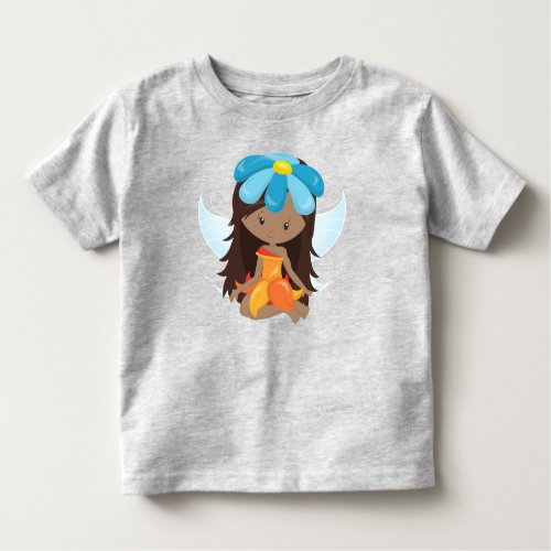 African American Fairy Forest Fairy Flowers Toddler T_shirt