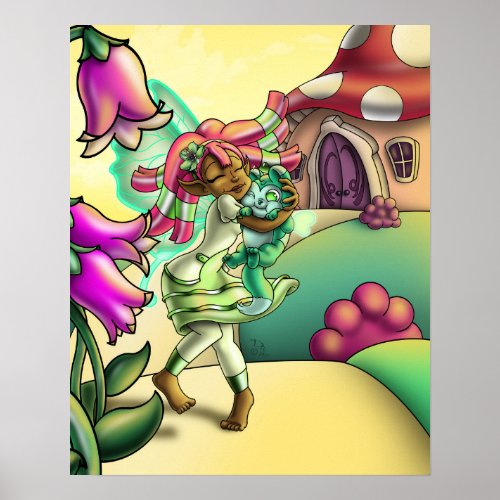 African American Fairy Poster